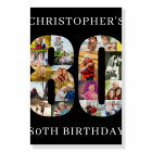 80th Birthday Number 80 Photo Collage Personalised