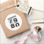 80th Birthday Oldometer Classic Round Sticker<br><div class="desc">Happy 80th Birthday!! The Oldometer 79 to 80 is a perfect gift for the birthday kid!</div>