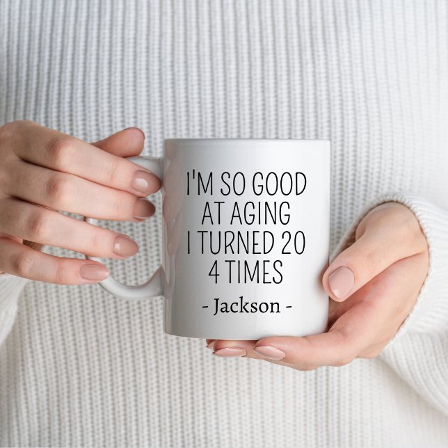 80th Birthday Party Gift 80 year old Personalized Mug (Creator Uploaded)