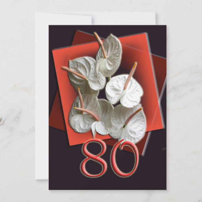 80th Birthday Party Invitation (Front)