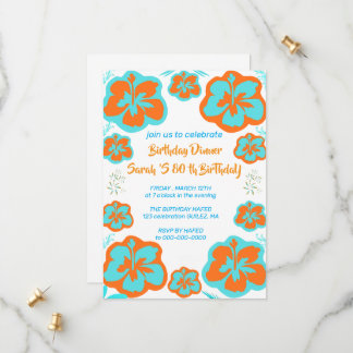 80th Birthday Party Invitation Template for Mothe