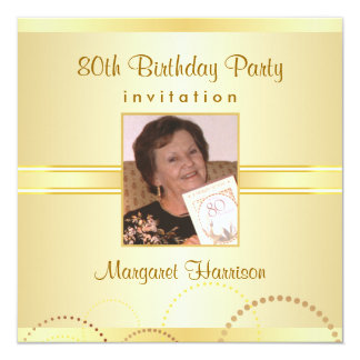 80th Birthday Party Invitations & Announcements | Zazzle.co.uk