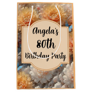 80th Birthday Party Medium Gift Bag