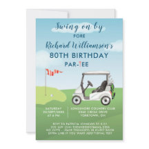 80th Birthday Party Men's Golf Theme Party
