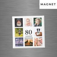 80th birthday party photo collage guy