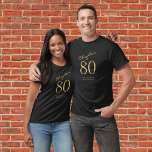 80th Birthday Party T-Shirt<br><div class="desc">Celebrate the special 80th birthday of your family member or friend with this personalised t-shirt. This classic t-shirt can be easily personalised with your own message and colours to create the perfect outfit for your special birthday party. Invite your family and friends to join in on the celebration and show...</div>