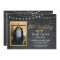80th Birthday Photo Chalk Rustic Gold Invitation
