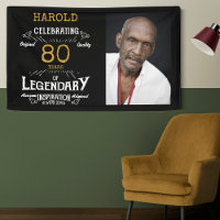 80th Birthday Photo Template Legendary