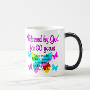 80TH BIRTHDAY PRAYER MAGIC MUG