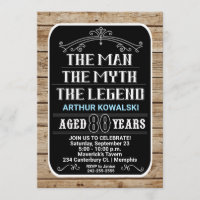 80th Birthday The Man The Myth The Legend 80 YRS