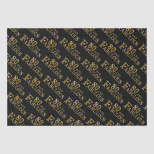 80th Birthday  Tissue Paper
