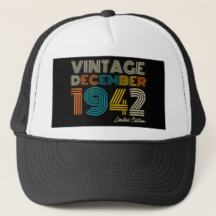 80th Birthday Vintage 1942 Limited Edition Trucker Trucker Hat