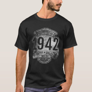 80Th Birthday Vintage Edition Limited 1942 Aged Pe T-Shirt