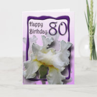 80th Birthday Wishes Birthday Card