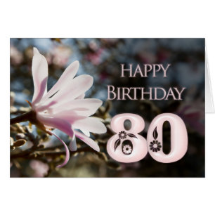 80th Birthday with magnolia