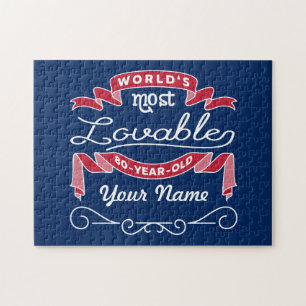 80th Birthday World’s Most Loveable 80-Year-Old Jigsaw Puzzle