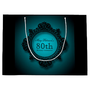 80th Bithday Celebration Personalised Gift Bag