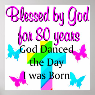 80TH GOD LOVING POSTER