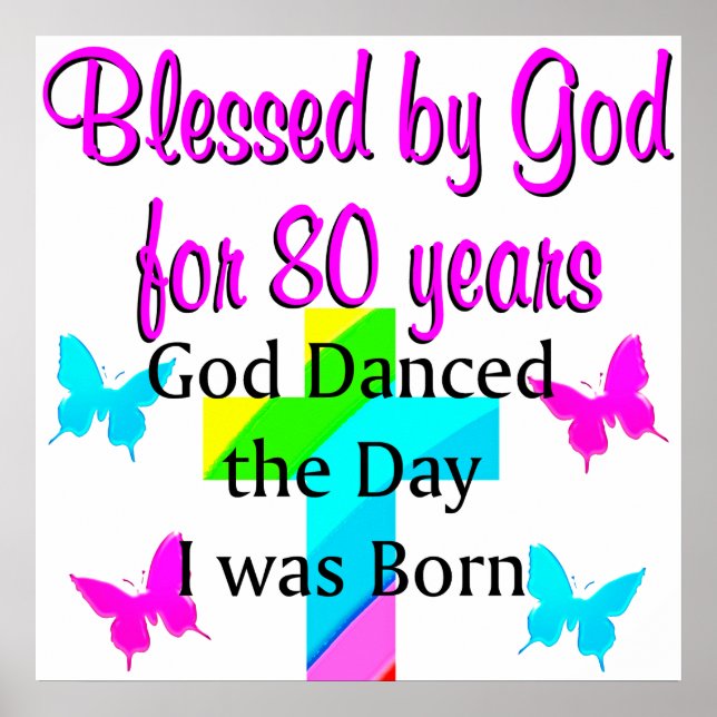 80TH GOD LOVING POSTER (Front)