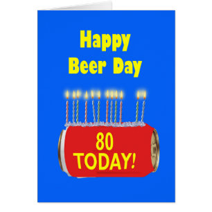 80th Happy Beer Day Birthday 
