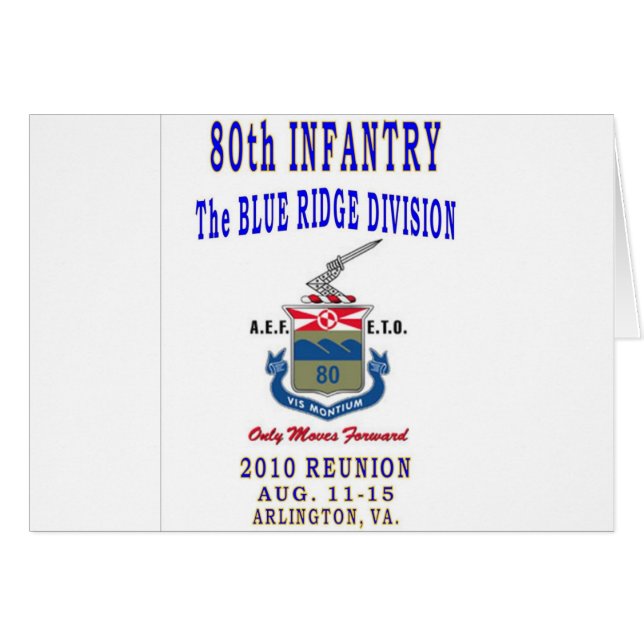 80th INFANTRY DIVISION (Front Horizontal)