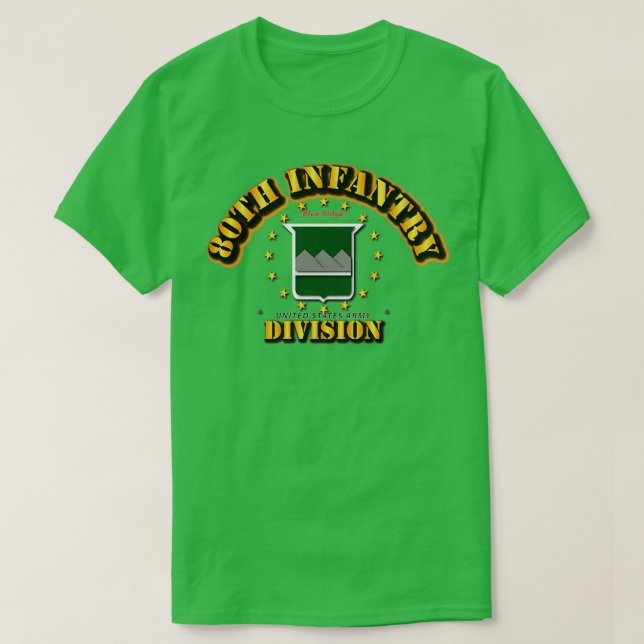 80th Infantry Division Blue Ridge T-Shirt (Design Front)