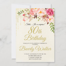 80th Surprise Birthday Women Birthday