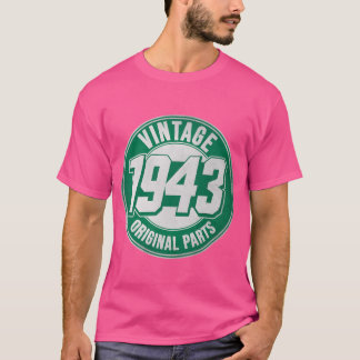 80Th Vintage 1943 Original P 80 Years Old retro T-Shirt