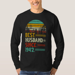 80th Wedding Anniversary Funny Best Husband Since T-Shirt