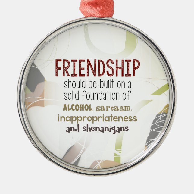 810.friendship-shenanigans metal tree decoration (Front)