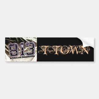 813 T-TOWN Bumper Sticker