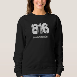 816 Made In Kansas City Distressed Vintage Sweatshirt