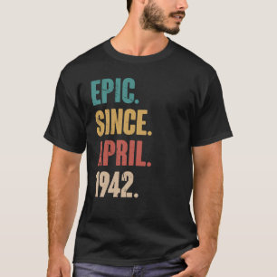 81 Years Old Vintage 1942 Birthday 81st Decoration T-Shirt