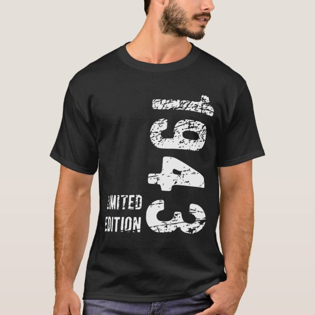 81st Birthday Gift 1943 Limited Edition 81 Years T-Shirt (Front)