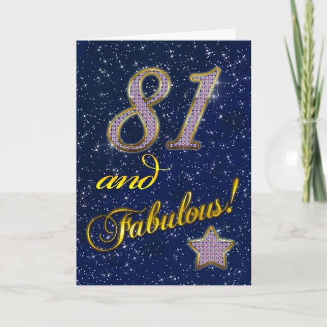 81st Birthday party Invitation (Front)