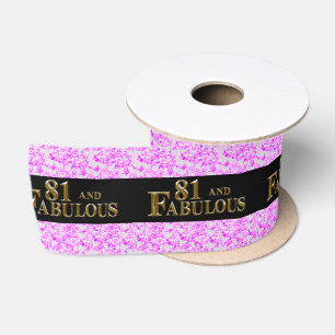 81st Birthday Satin Ribbon