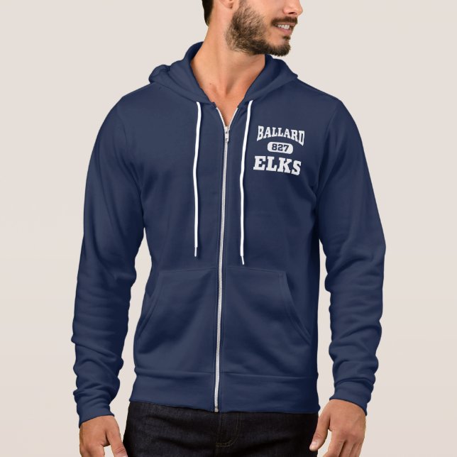 827 Collegiate Zipper Hoodie (Front)