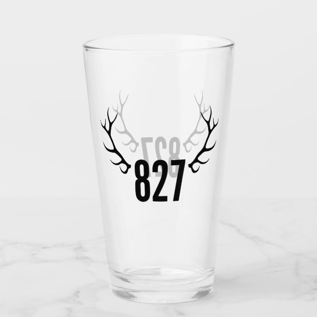 827 Elks Horns Glass (Front)
