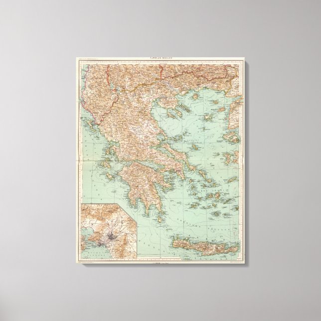 8283 Greece Canvas Print (Front)