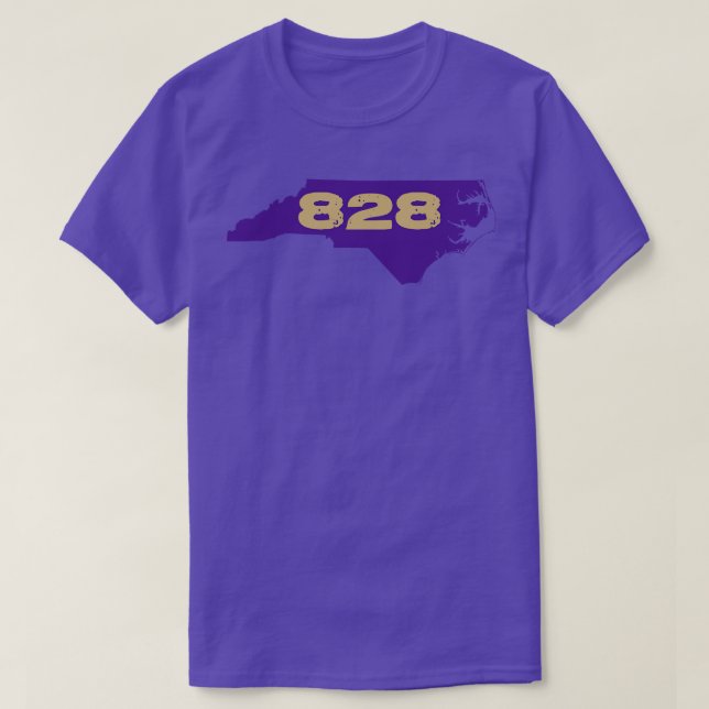 828 Purple and Gold T-Shirt (Design Front)