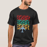 828R Save The Passengers Flight 828 Manifest T Shi
