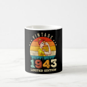 82 Year Old Bday 1943 Vintage 82nd Birthday Women Coffee Mug