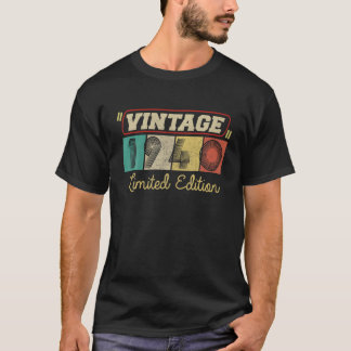 82 Year Old Gifts Vintage 1940 Limited Edition 82N T-Shirt