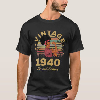 82 Year Old Gifts Vintage 1940 Limited Edition 82N T-Shirt