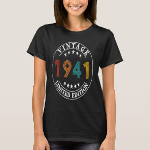 82 Year Old Retro Vintage 1941 82nd Birthday T-Shirt