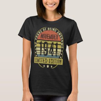82 Years Old  Vintage November 1941 82nd Birthday T-Shirt