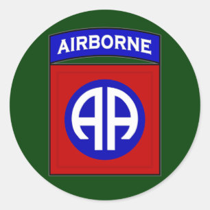 82d Airborne Division SSI Classic Round Sticker