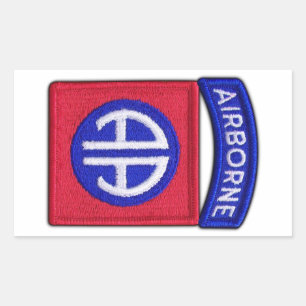 82nd ABN Airborne Div Vets LRRP Rectangular Sticker