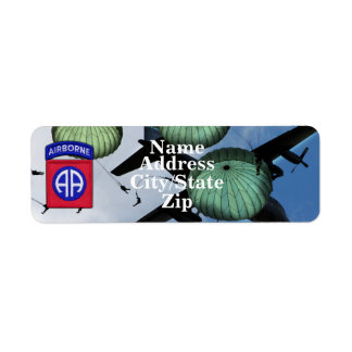 82nd ABN Airborne Division address label