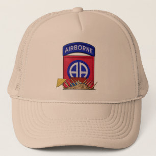 82nd ABN Airborne Division Vietnam War Vets Patch Trucker Hat